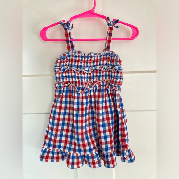 Cat & Jack Other - Cat & Jack Red and Blue Checkered Dress